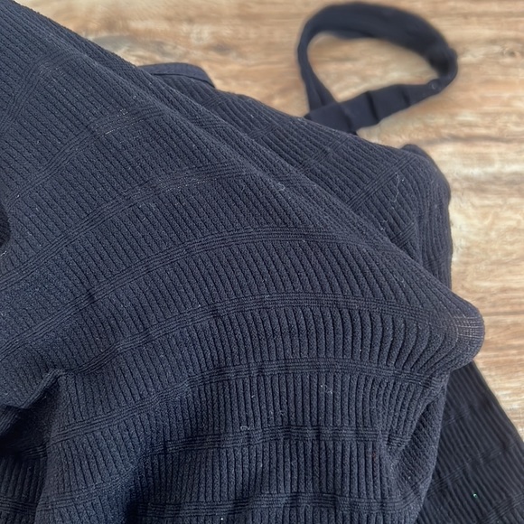 NWOT Free People Square Neck Black Tank Top - Picture 4 of 5